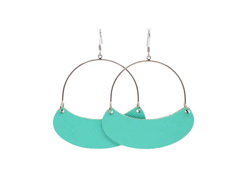 Bright Mint Saylor Hoops