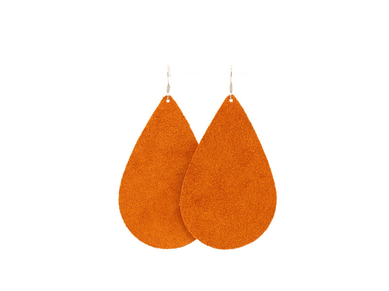 Pumpkin Suede Teardrops