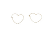 Golden Heart Accent Earrings