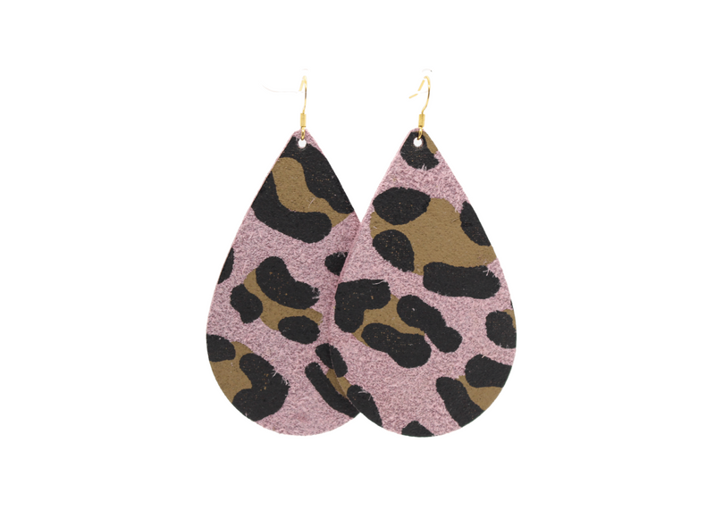 Pink Leopard Teardrops