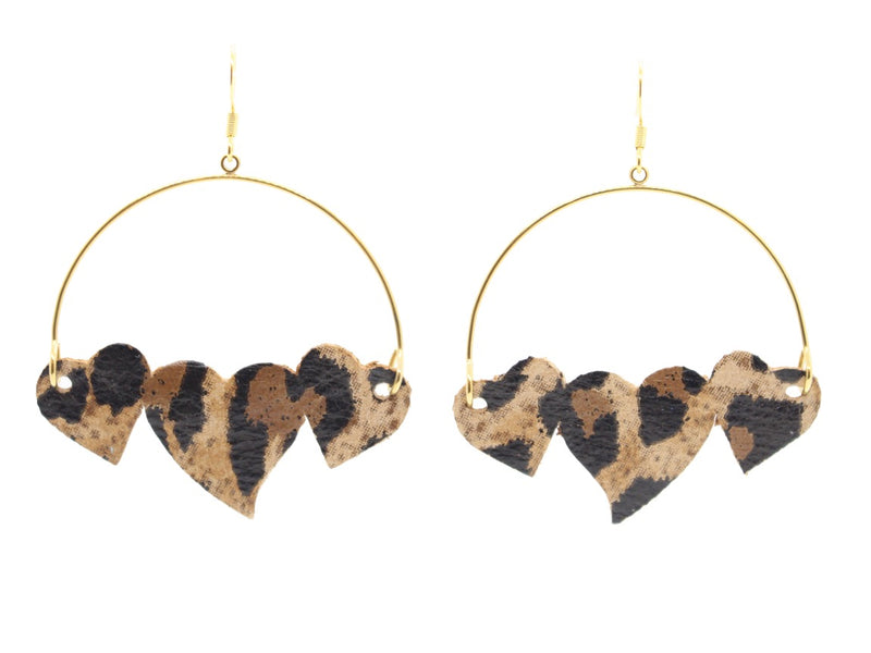 Leopard Juliet Hoops