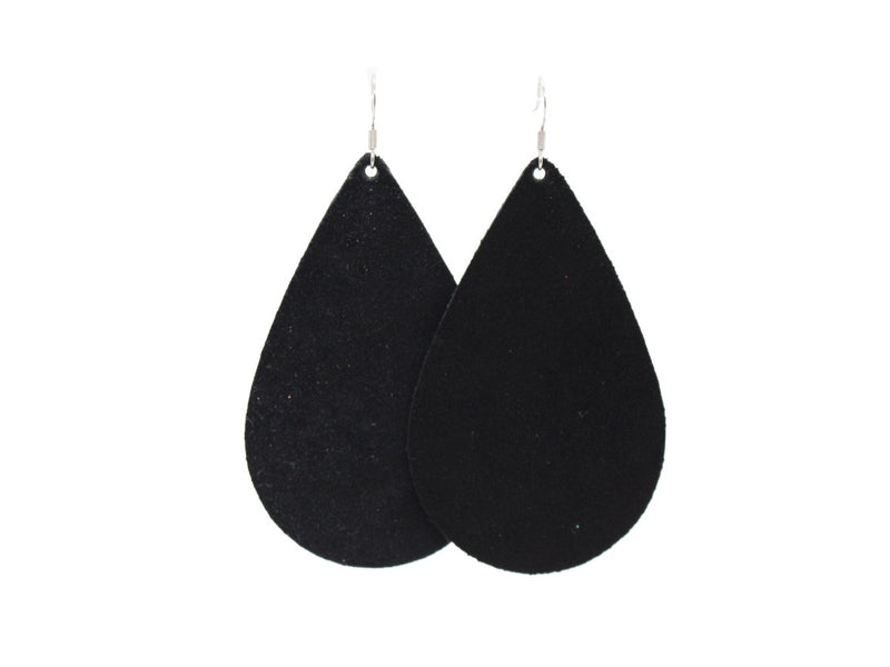 Midnight Suede Teardrops