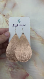 Rose Gold Teardrops