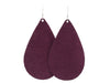 Amethyst Suede Teardrop