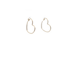 Golden Heart Accent Earrings