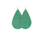 Seafoam Suede Teardrops