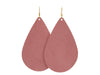 Princess Pink Suede Teardrops