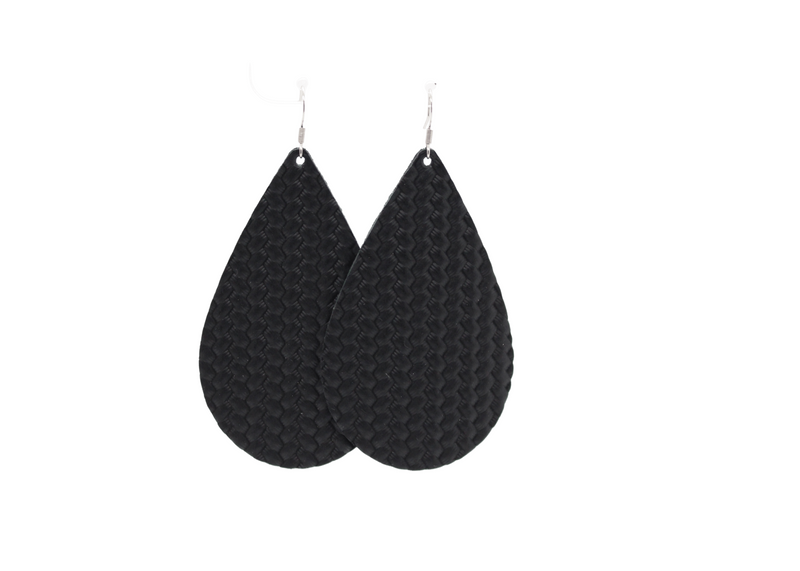 Black Knit Teardrops