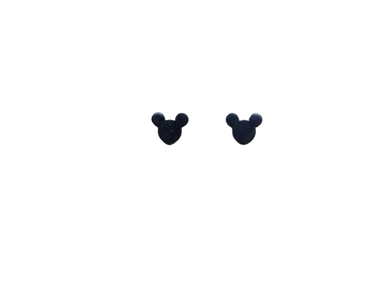 Black Mickey Studs