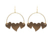 Antique Gold Juliet Hoops