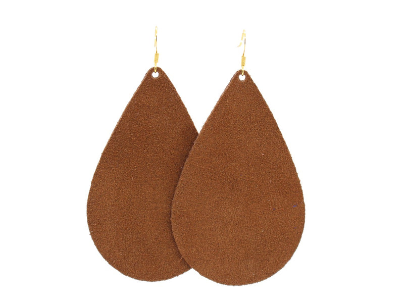 Hot Cocoa Suede Teardrops