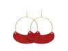 Lipstick Red Saylor Hoops