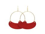 Lipstick Red Saylor Hoops