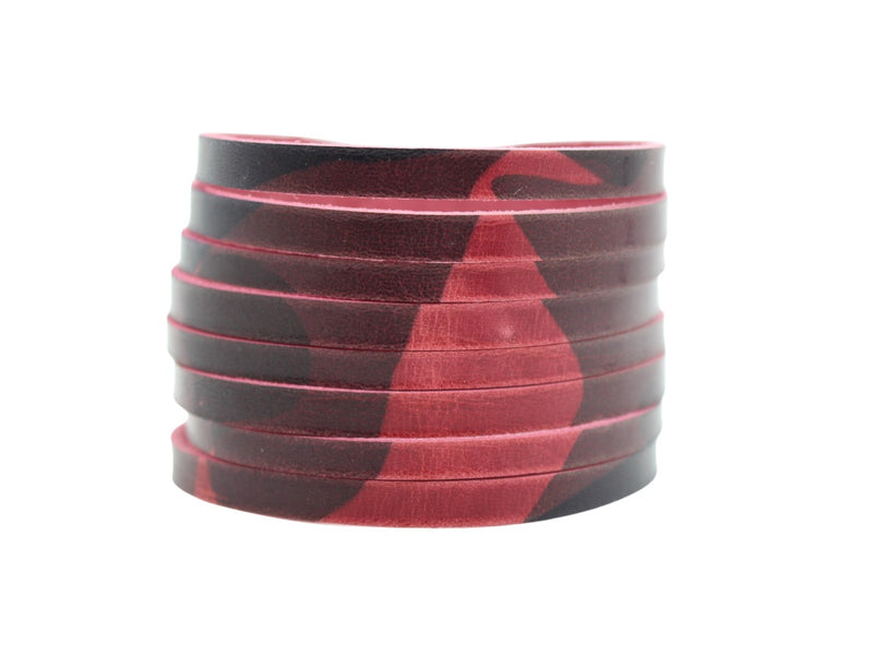 Cranberry Camo Slit Cuff