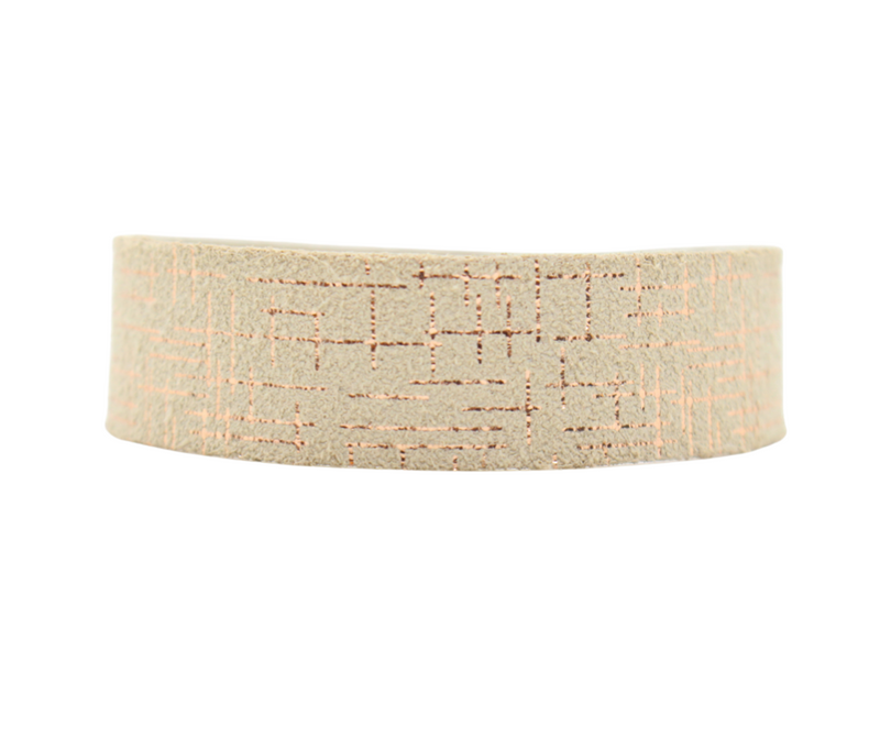 Etched Rose Slim Cuff