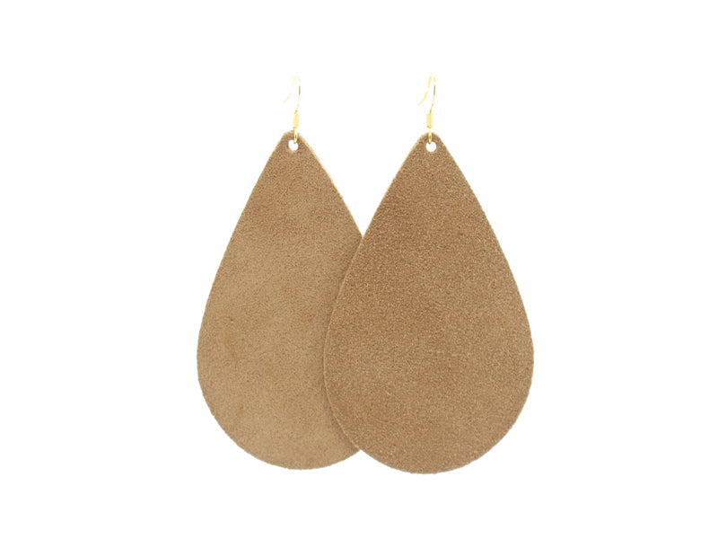 Brown Sugar Suede Teardrops