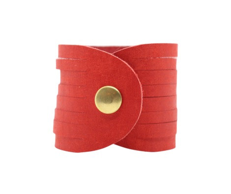 Lipstick Red Slit Cuff