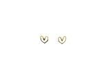 Thankful Heart Stud Earrings (GOLD)