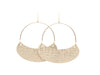 Etched Rose Saylor Hoops