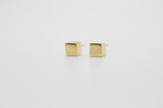 Cube Stud Earrings (GOLD)