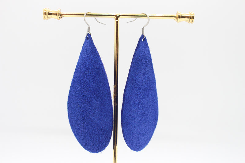 Saphire Suede Teardrops