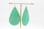 Seafoam Suede Teardrops