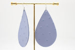 Periwinkle Dot Teardrops