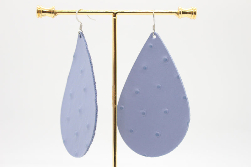 Periwinkle Dot Teardrops