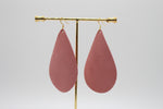 Princess Pink Suede Teardrops