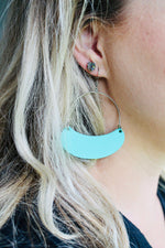 Bright Mint Saylor Hoops