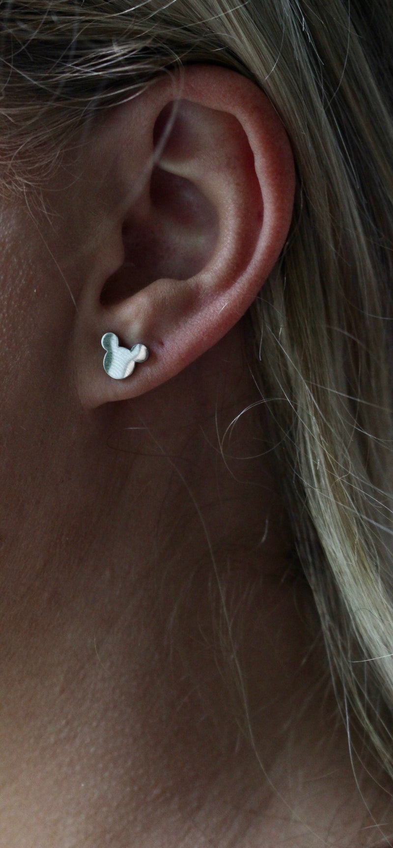 Silver Mickey Studs