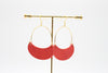 Lipstick Red Saylor Hoops