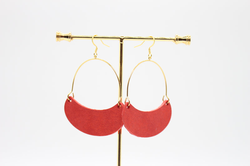 Lipstick Red Saylor Hoops