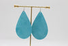 Paradise Blue Suede Teardrops